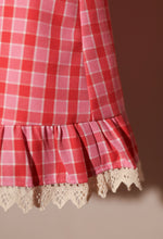 Little Raspberry Gingham Dress