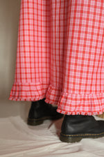 Raspberry Gingham Dress