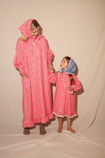 Raspberry Gingham Dress