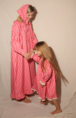 Little Raspberry Gingham Dress