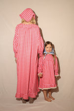 Little Raspberry Gingham Dress