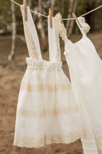 COTTON CANDY LINEN PINAFORE