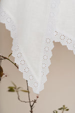 Freesia Scarf Pure White