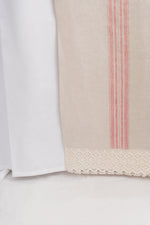 Pure Linen Table Runner with French Cotton Lace